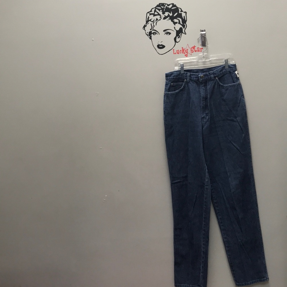 Seattle Blues ribbed MOM JEANS long length size 13